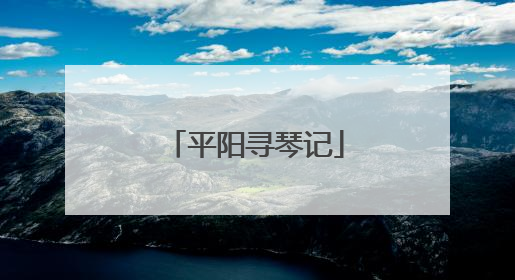 平阳寻琴记