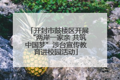 开封市鼓楼区开展“两岸一家亲 共筑中国梦”涉台宣传教育进校园活动