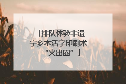 排队体验非遗 宁乡木活字印刷术“火出圈”
