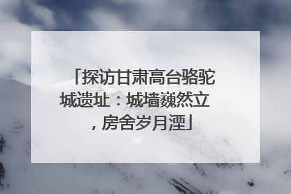 探访甘肃高台骆驼城遗址：城墙巍然立，房舍岁月湮