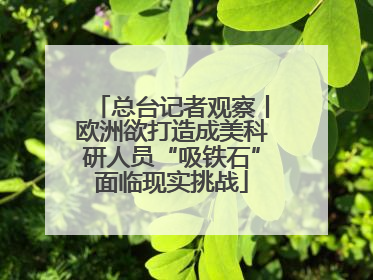 总台记者观察丨欧洲欲打造成美科研人员“吸铁石”面临现实挑战
