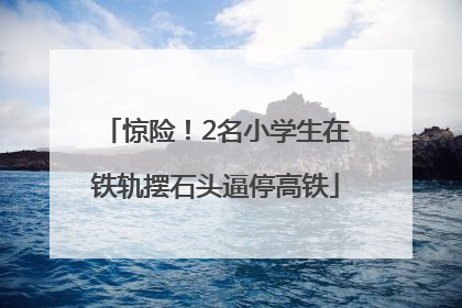 惊险！2名小学生在铁轨摆石头逼停高铁