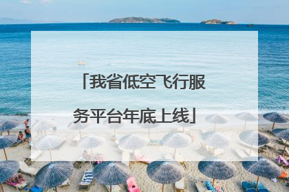 我省低空飞行服务平台年底上线