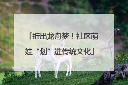 折出龙舟梦！社区萌娃“划”进传统文化