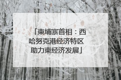 柬埔寨首相：西哈努克港经济特区助力柬经济发展