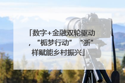 数字+金融双轮驱动，“栀梦行动”“浙”样赋能乡村振兴