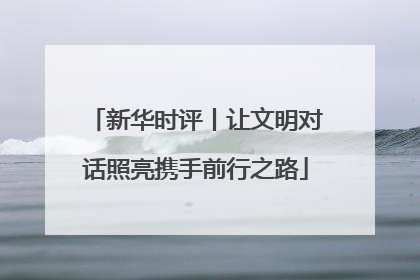 新华时评丨让文明对话照亮携手前行之路