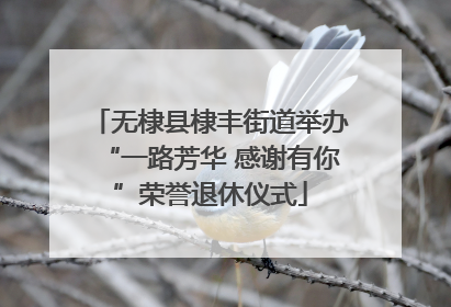 无棣县棣丰街道举办“一路芳华 感谢有你”荣誉退休仪式