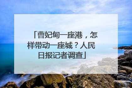 曹妃甸一座港，怎样带动一座城？人民日报记者调查