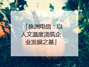 株洲电信：以人文温度浇筑企业发展之基
