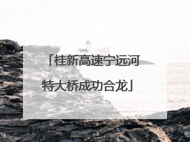 桂新高速宁远河特大桥成功合龙