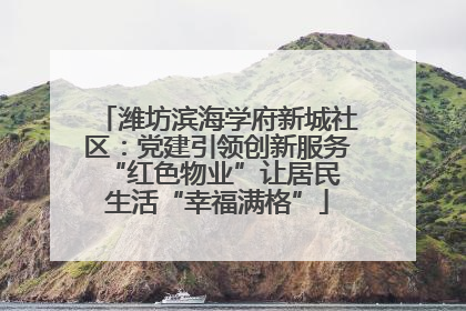 潍坊滨海学府新城社区：党建引领创新服务 “红色物业”让居民生活“幸福满格”