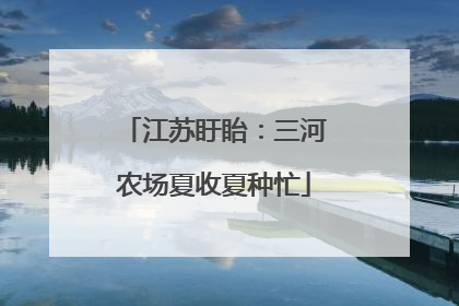 江苏盱眙：三河农场夏收夏种忙