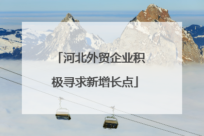 河北外贸企业积极寻求新增长点