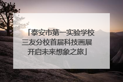 泰安市第一实验学校三友分校首届科技画展开启未来想象之旅