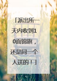 派出所一天内收到10面锦旗，还是同一个人送的！