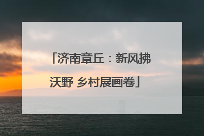 济南章丘：新风拂沃野 乡村展画卷