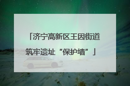 济宁高新区王因街道筑牢遗址“保护墙”