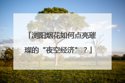 浏阳烟花如何点亮璀璨的“夜空经济”？