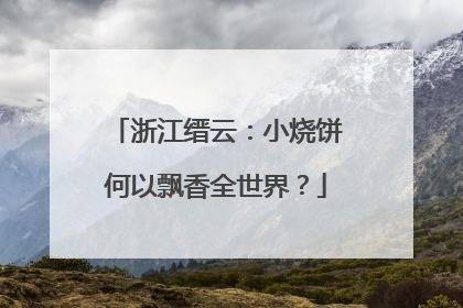 浙江缙云：小烧饼何以飘香全世界？