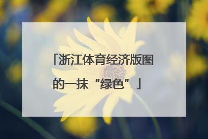 浙江体育经济版图的一抹“绿色”