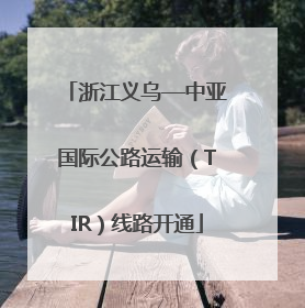 浙江义乌—中亚国际公路运输（TIR）线路开通