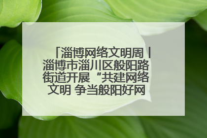 淄博网络文明周丨淄博市淄川区般阳路街道开展“共建网络文明 争当般阳好网民”主题宣讲活动