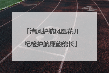 清风护航凤凰花开 纪检护航廉韵绵长