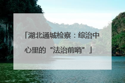 湖北通城检察：综治中心里的“法治前哨”