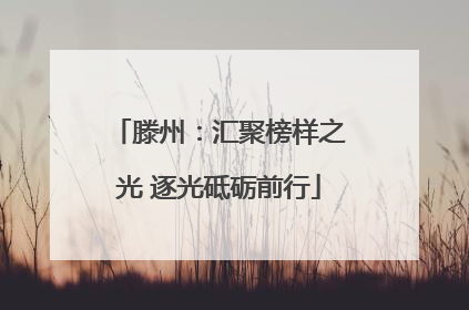 滕州：汇聚榜样之光 逐光砥砺前行