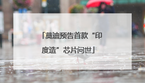 莫迪预告首款“印度造”芯片问世