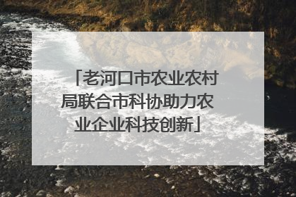 老河口市农业农村局联合市科协助力农业企业科技创新