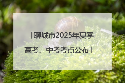 聊城市2025年夏季高考、中考考点公布