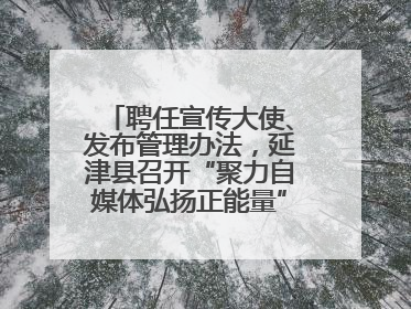 聘任宣传大使、发布管理办法，延津县召开“聚力自媒体弘扬正能量”联席会