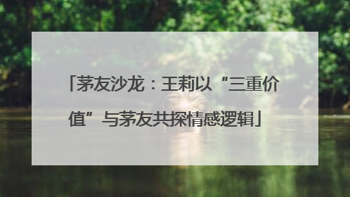 茅友沙龙：王莉以“三重价值”与茅友共探情感逻辑
