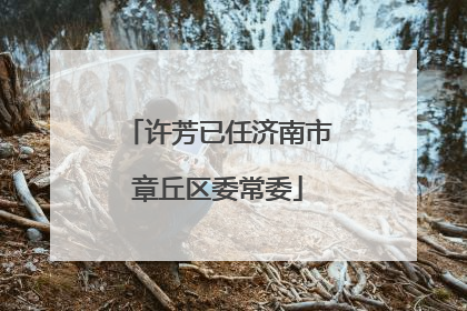 许芳已任济南市章丘区委常委
