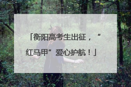 衡阳高考生出征，“红马甲”爱心护航！