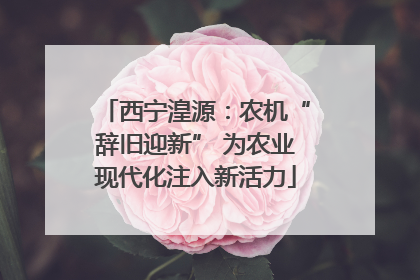 西宁湟源：农机“辞旧迎新” 为农业现代化注入新活力