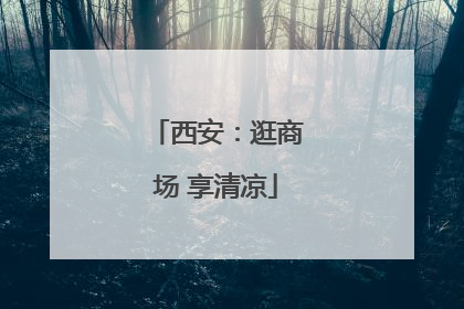 西安：逛商场 享清凉