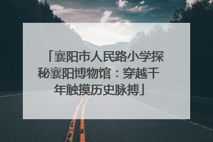 襄阳市人民路小学探秘襄阳博物馆：穿越千年触摸历史脉搏