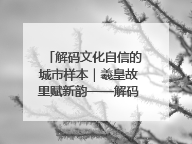 解码文化自信的城市样本｜羲皇故里赋新韵——解码甘肃天水的文化自信样本
