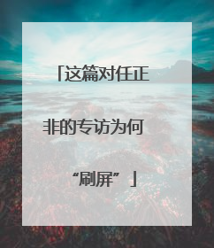 这篇对任正非的专访为何“刷屏”
