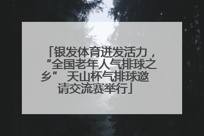 银发体育迸发活力，“全国老年人气排球之乡” 天山杯气排球邀请交流赛举行