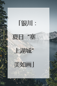 银川：夏日“塞上湖城”美如画