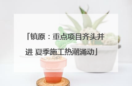 镇原：重点项目齐头并进 夏季施工热潮涌动