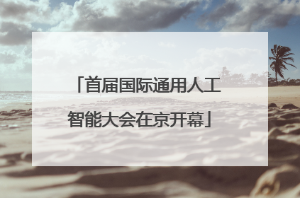 首届国际通用人工智能大会在京开幕