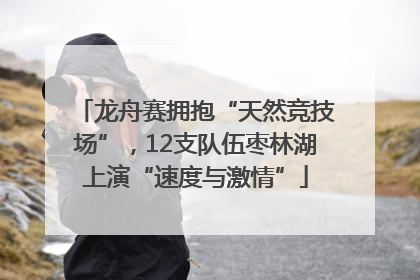 龙舟赛拥抱“天然竞技场”，12支队伍枣林湖上演“速度与激情”