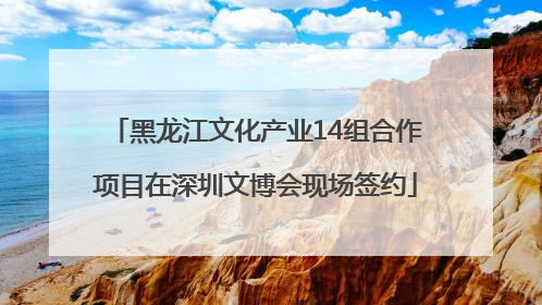 黑龙江文化产业14组合作项目在深圳文博会现场签约