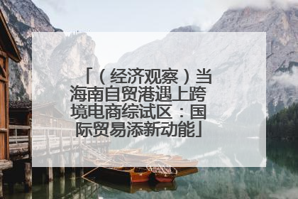 （经济观察）当海南自贸港遇上跨境电商综试区：国际贸易添新动能