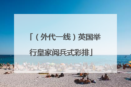 （外代一线）英国举行皇家阅兵式彩排